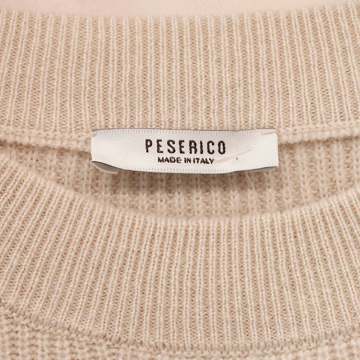Peserico Powder Pink Knitted Sweater Midi Dress