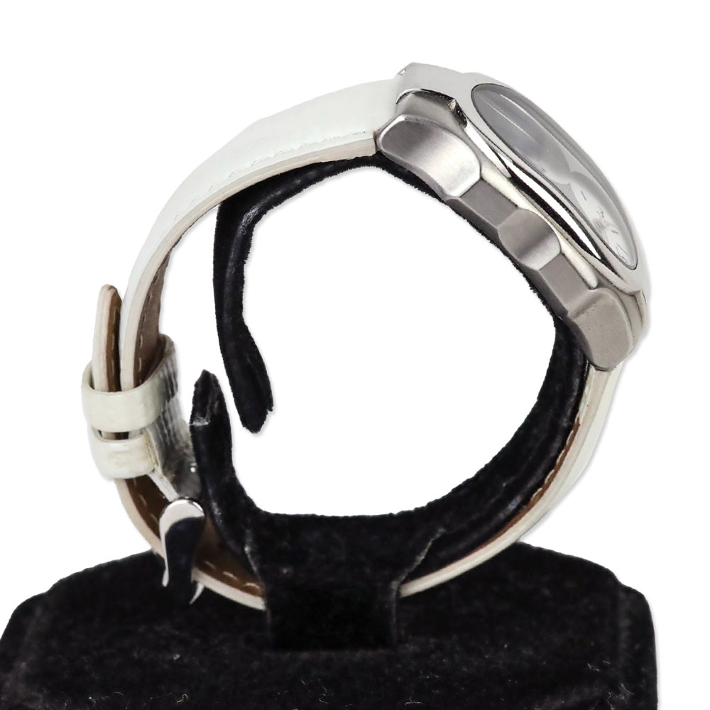 Philip Stein Teslar Watch with White Leather Band