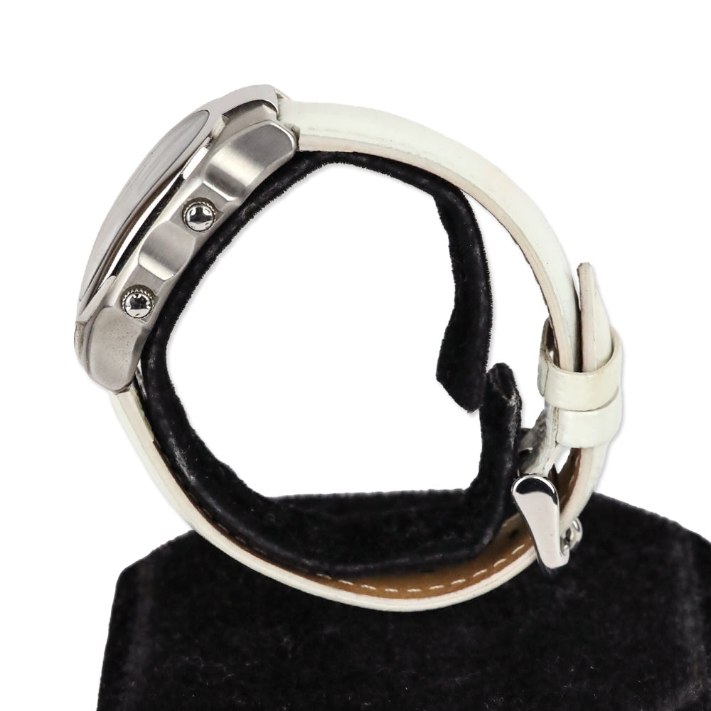 Philip Stein Teslar Watch with White Leather Band