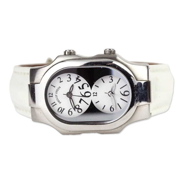 Philip Stein Teslar Watch with White Leather Band