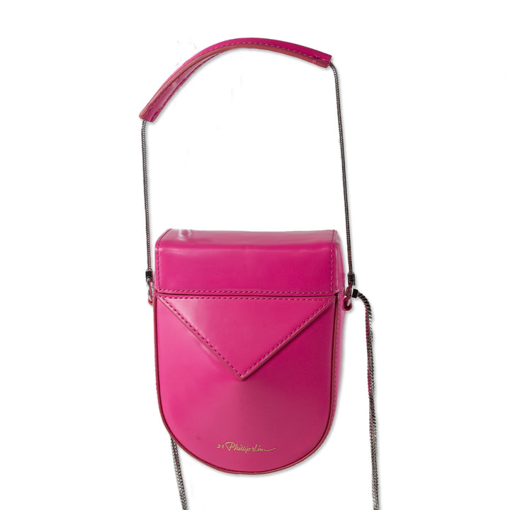 Phillip Lim Pink Leather Soleil Mini Case with Silver Straps