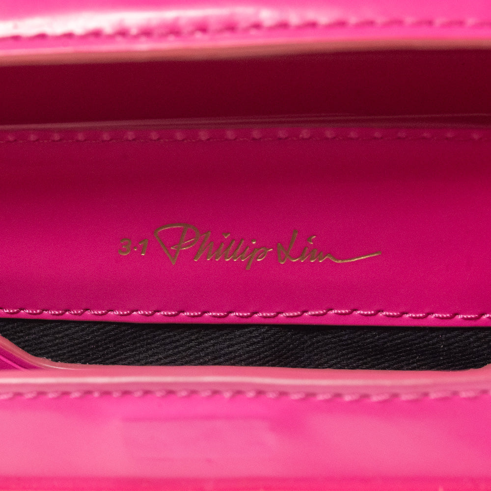 Phillip Lim Pink Leather Soleil Mini Case with Silver Straps