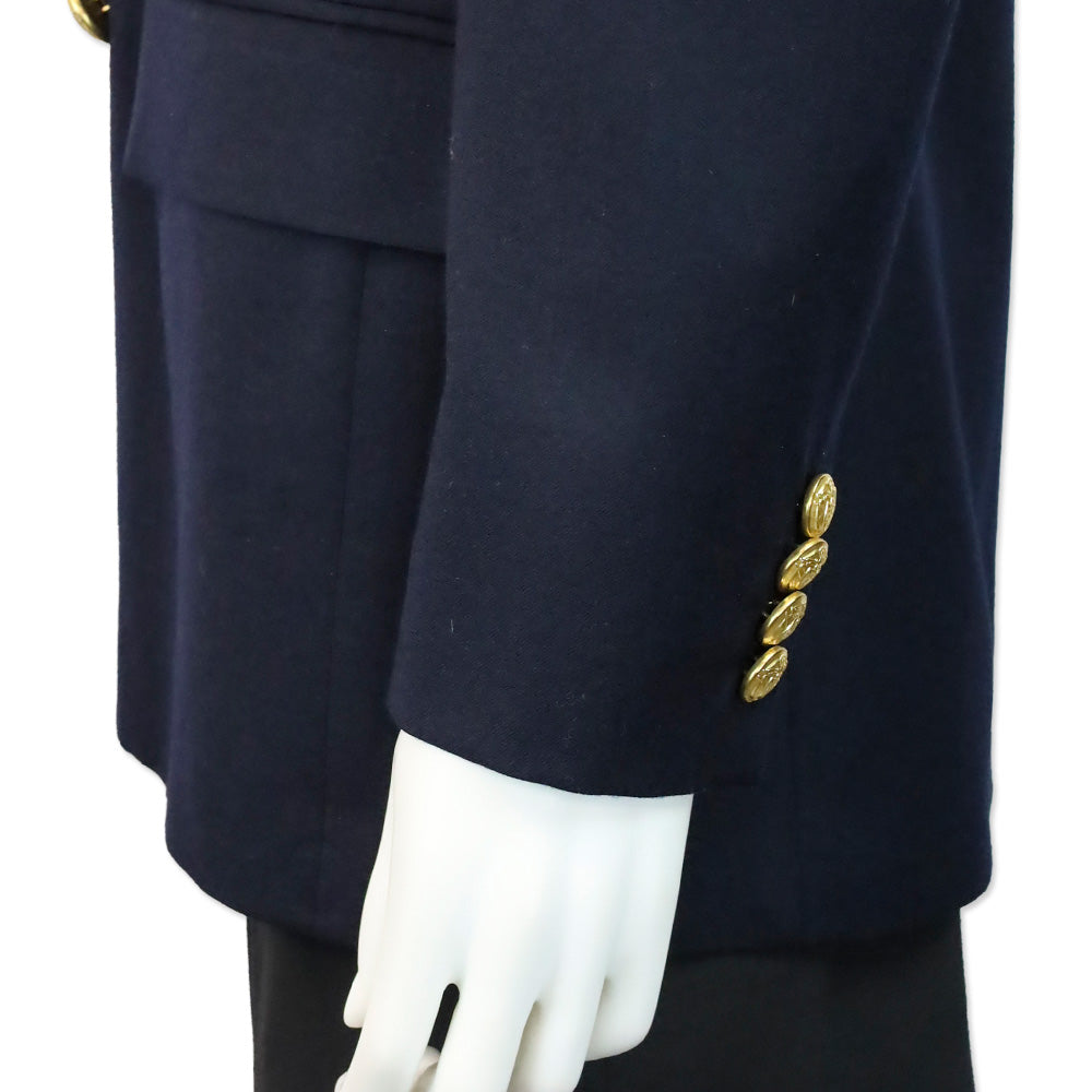 Polo Ralph Lauren Navy Blue Wool Double-Breasted Blazer