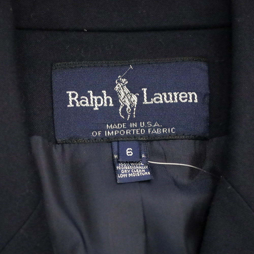 Polo Ralph Lauren Navy Blue Wool Double-Breasted Blazer