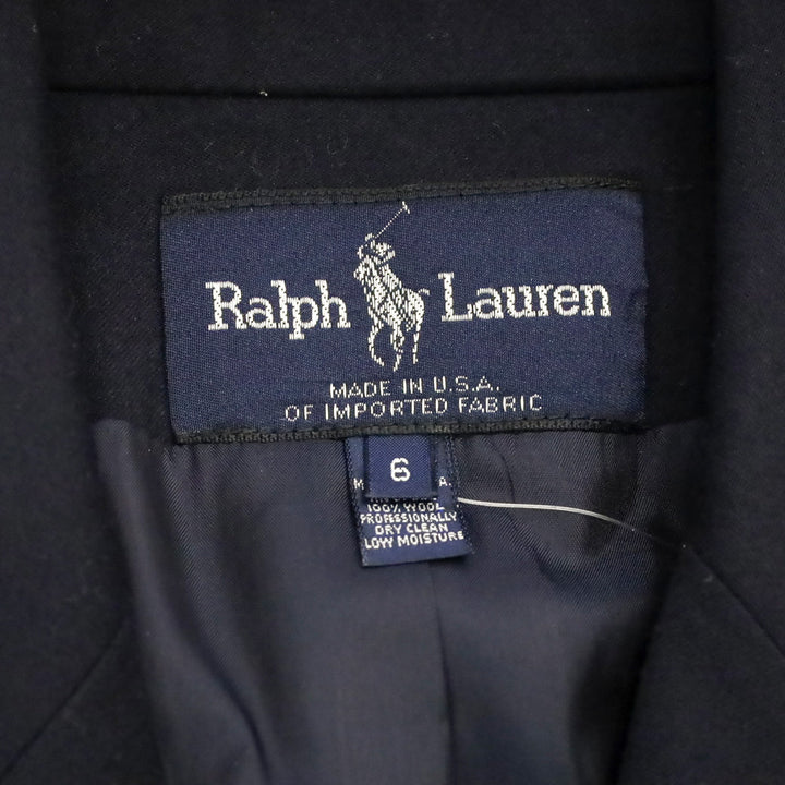 Polo Ralph Lauren Navy Blue Wool Double-Breasted Blazer