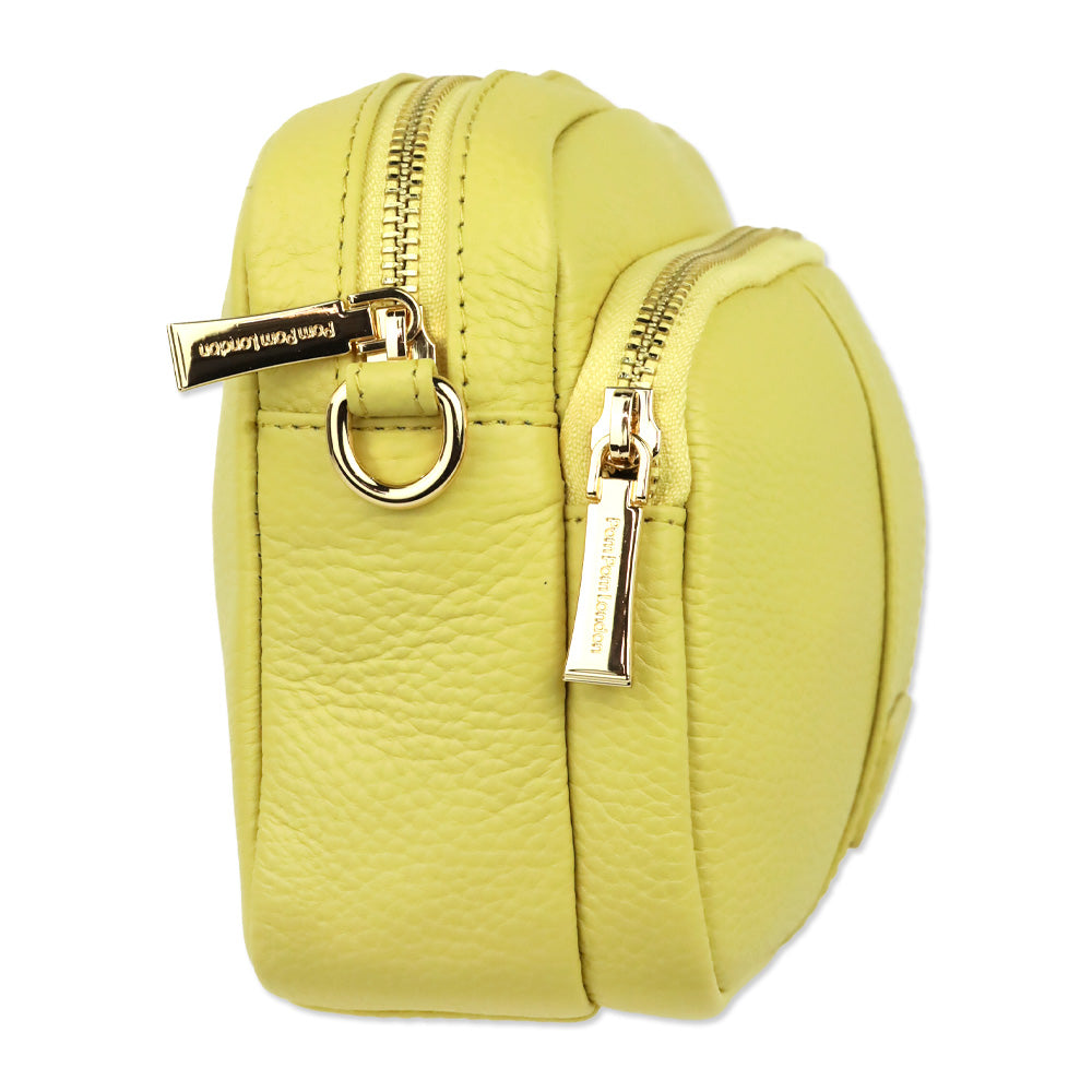 Pom Pom London Straw Leather Original Crossbody Bag