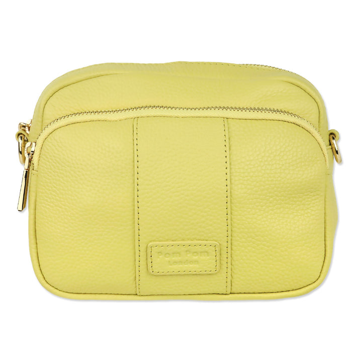 Pom Pom London Straw Leather Original Crossbody Bag
