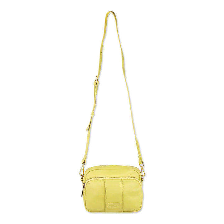 Pom Pom London Straw Leather Original Crossbody Bag