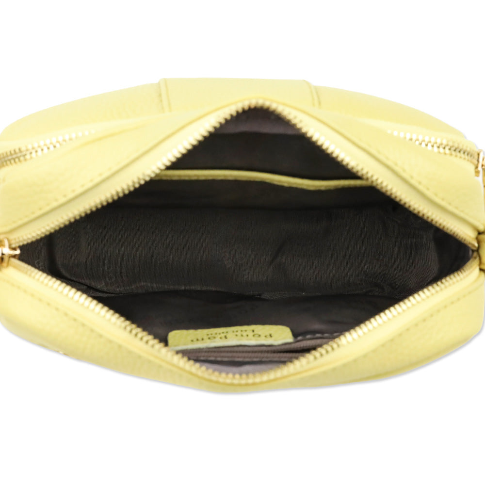 Pom Pom London Straw Leather Original Crossbody Bag