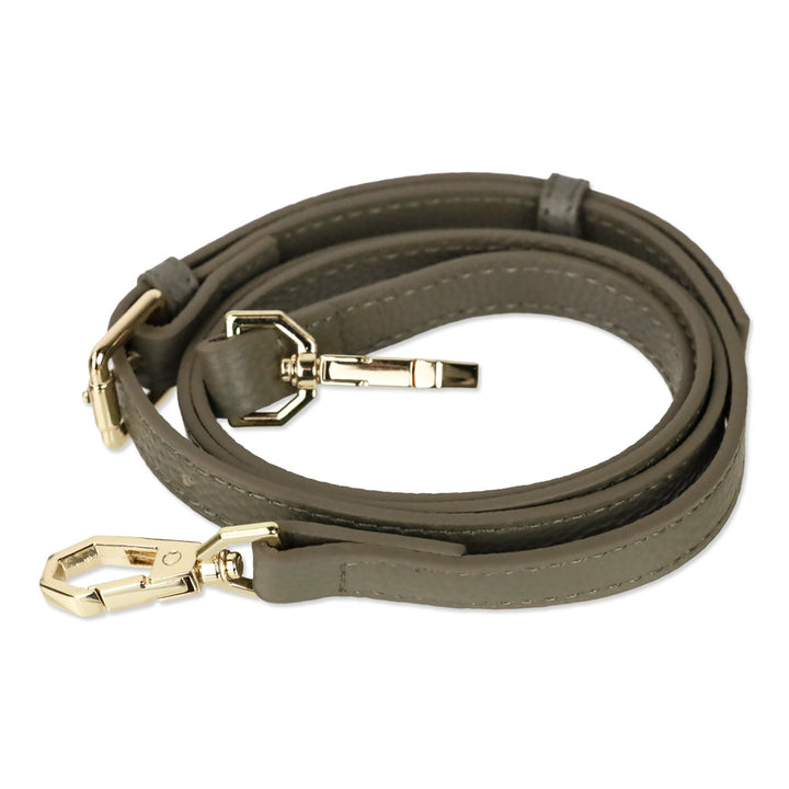 Pom Pom 'The London City' Taupe Leather Crossbody Bag