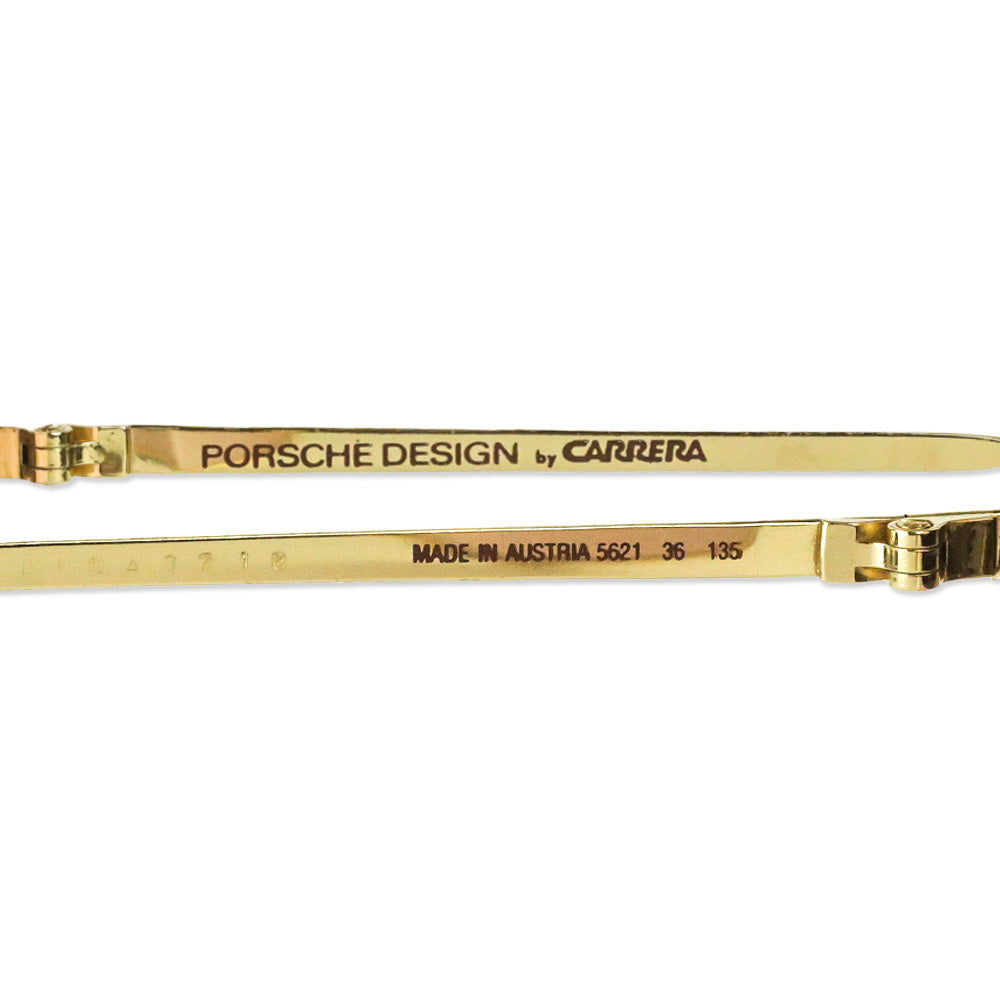 Porshe Design by Carrera Oversized Red Aviator Sunglasses