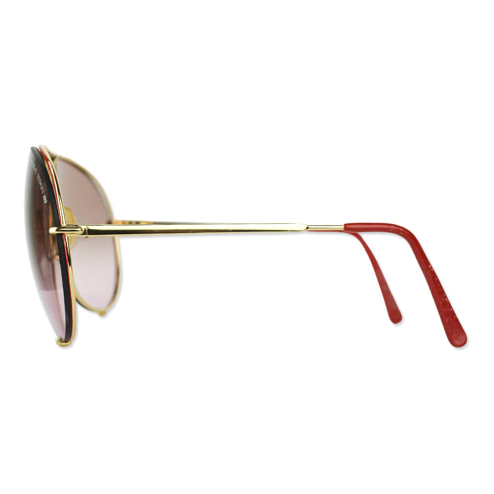 Porshe Design by Carrera Oversized Red Aviator Sunglasses