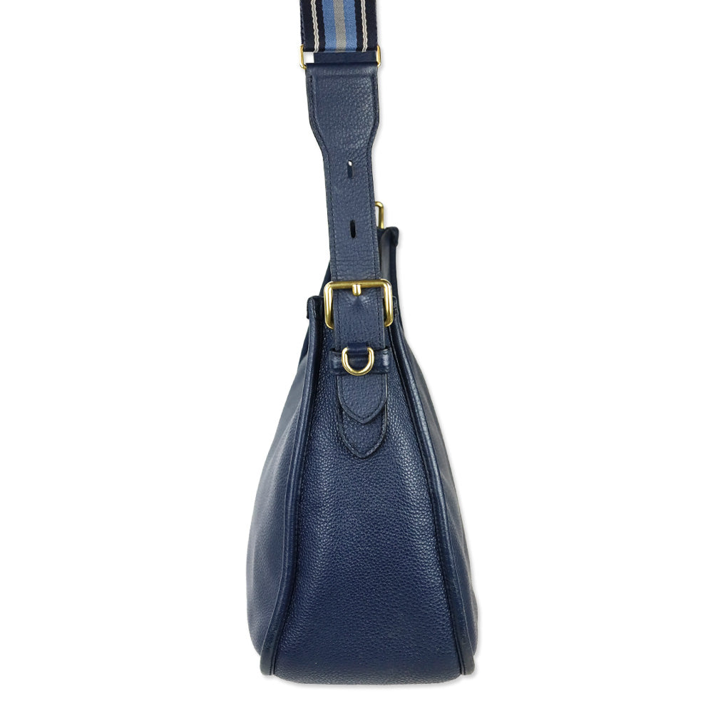 Prada Baltico Leather Vitello Daino Hobo Messenger Bag