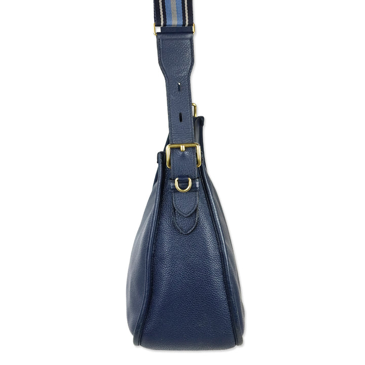 Prada Baltico Leather Vitello Daino Hobo Messenger Bag
