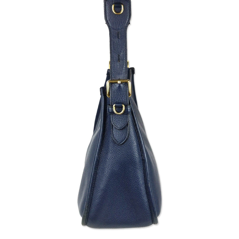 Prada Baltico Leather Vitello Daino Hobo Messenger Bag