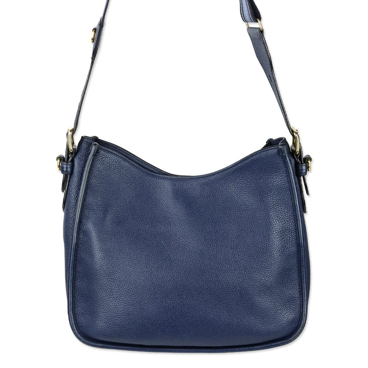 Prada Baltico Leather Vitello Daino Hobo Messenger Bag