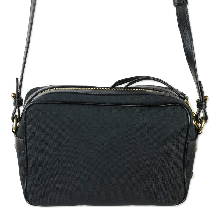 Prada Black Jacquard Canvas Camera Bag