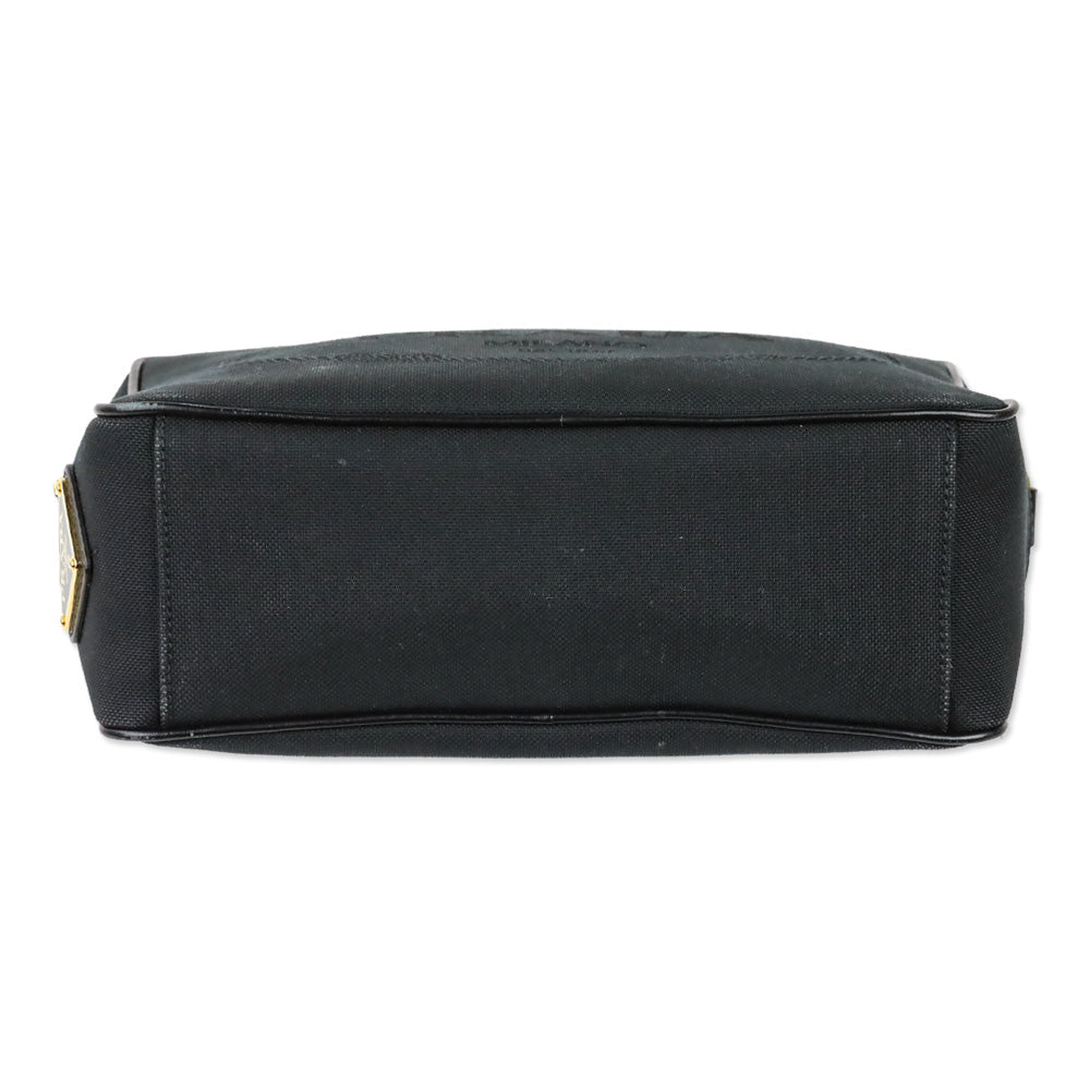 Prada Black Jacquard Canvas Camera Bag
