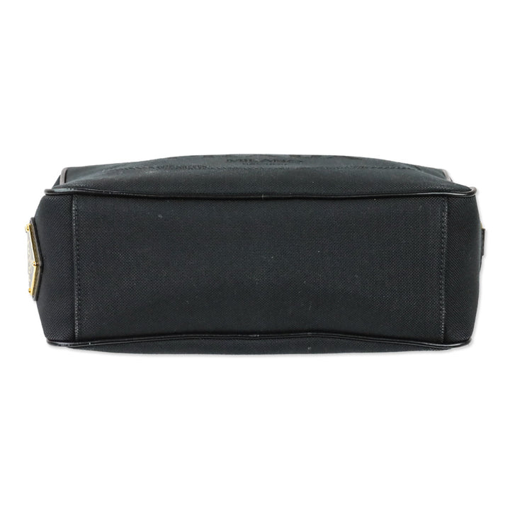 Prada Black Jacquard Canvas Camera Bag