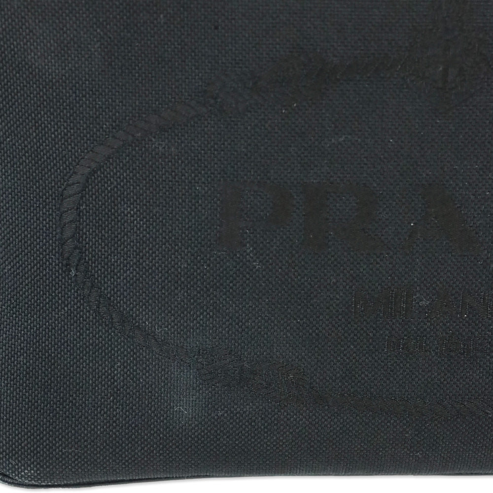 Prada Black Jacquard Canvas Camera Bag