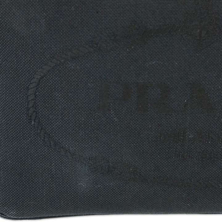 Prada Black Jacquard Canvas Camera Bag