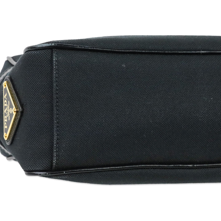 Prada Black Jacquard Canvas Camera Bag