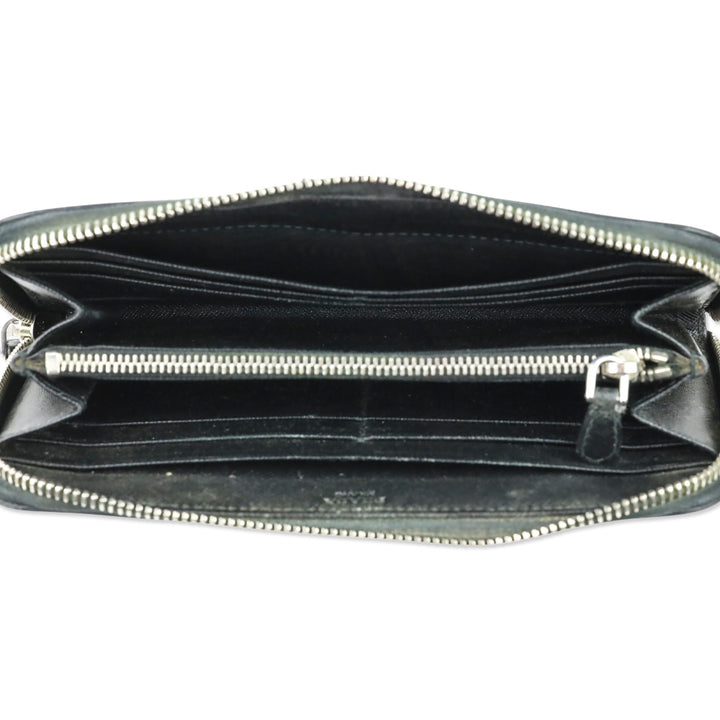 Prada Black Large Saffiano Leather Wallet