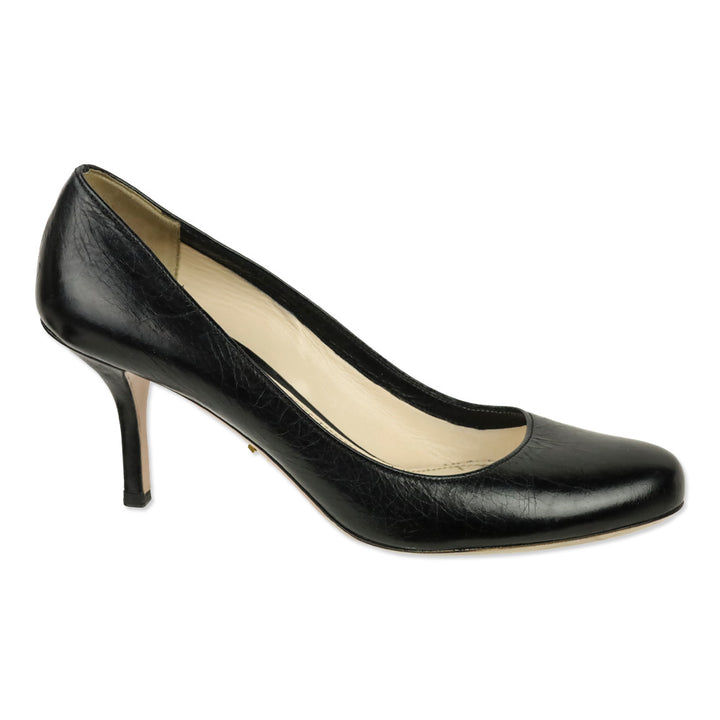 Prada Black Leather Pump
