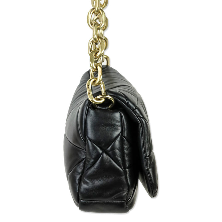 Prada Black Nappa Patchwork System Shoulder Bag
