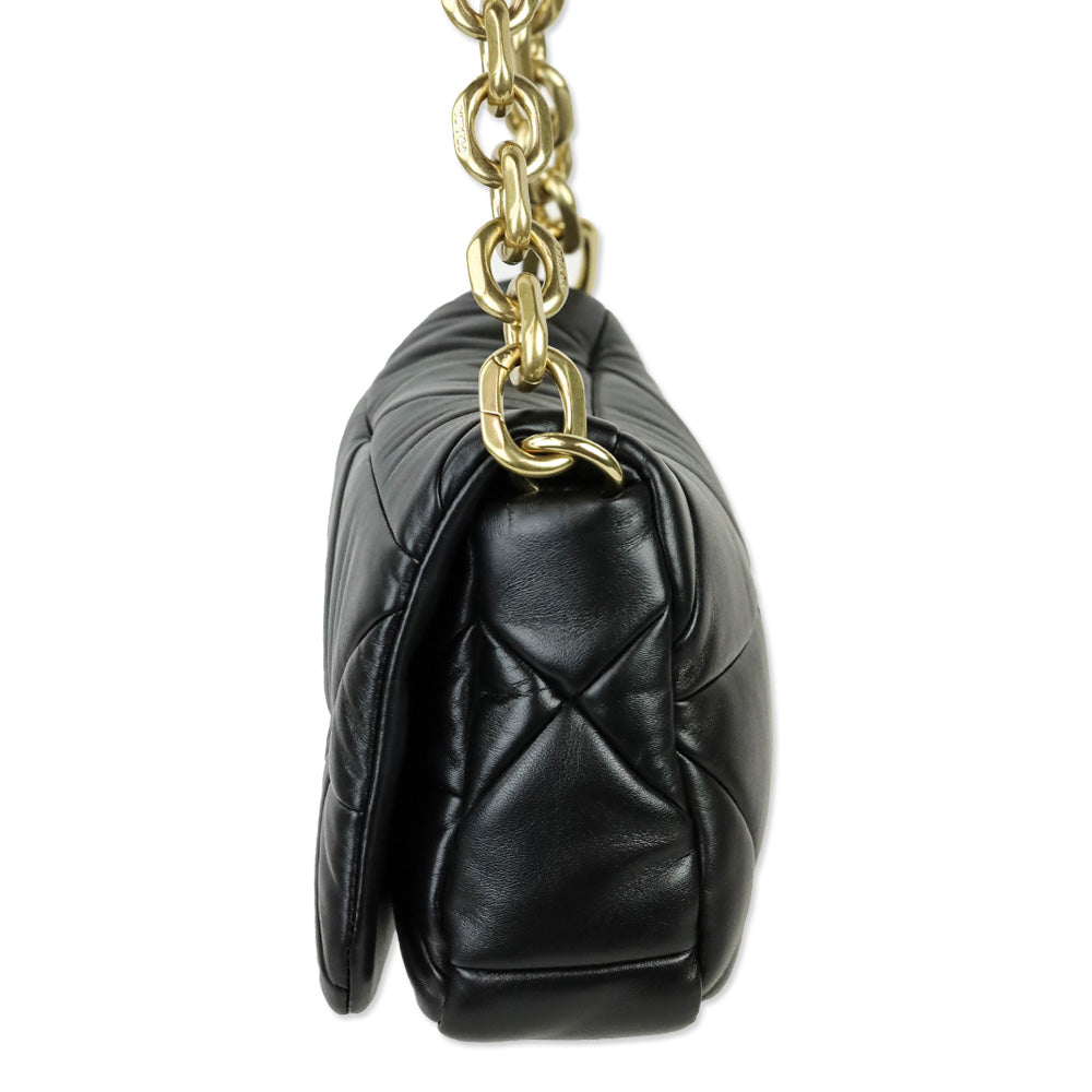 Prada Black Nappa Patchwork System Shoulder Bag