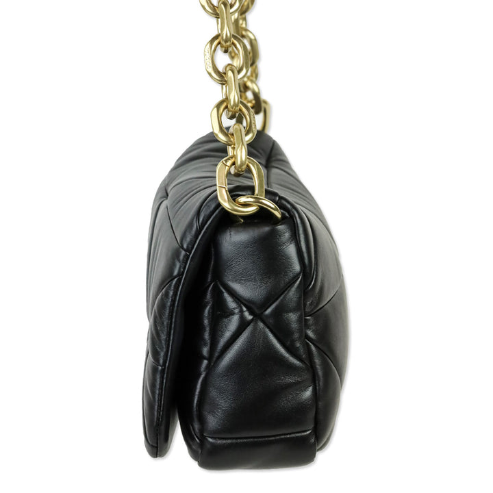 Prada Black Nappa Patchwork System Shoulder Bag