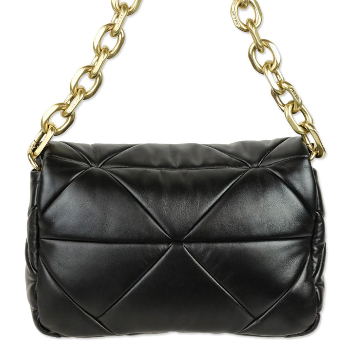 Prada Black Nappa Patchwork System Shoulder Bag