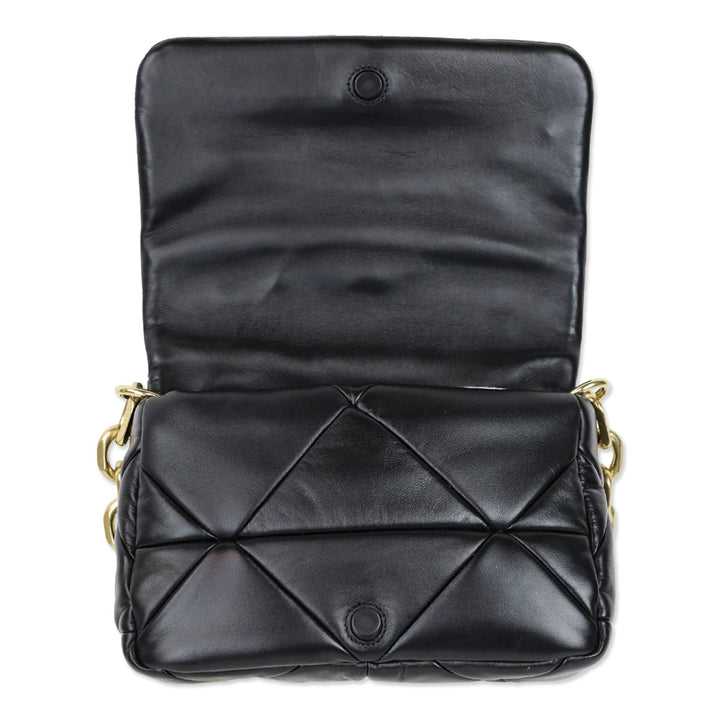 Prada Black Nappa Patchwork System Shoulder Bag