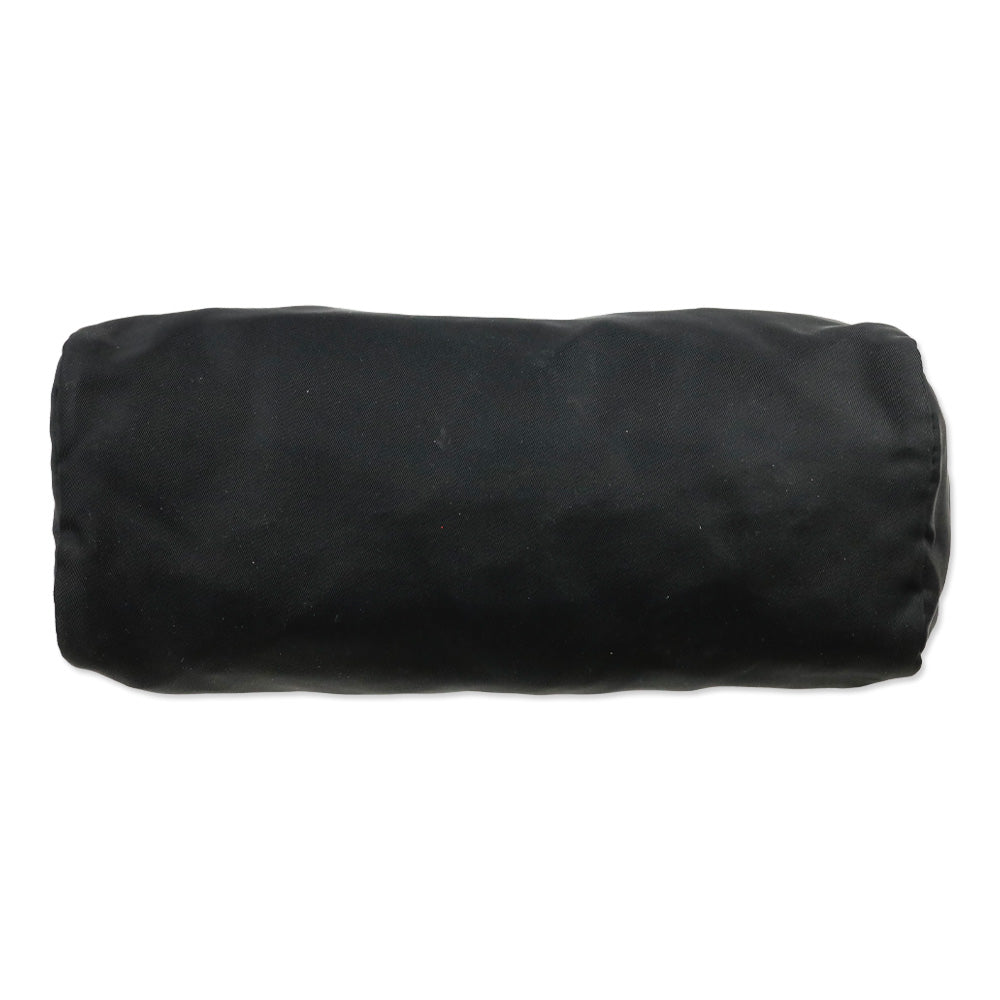 Prada Black Nylon Zip Medium Cosmetic Pouch