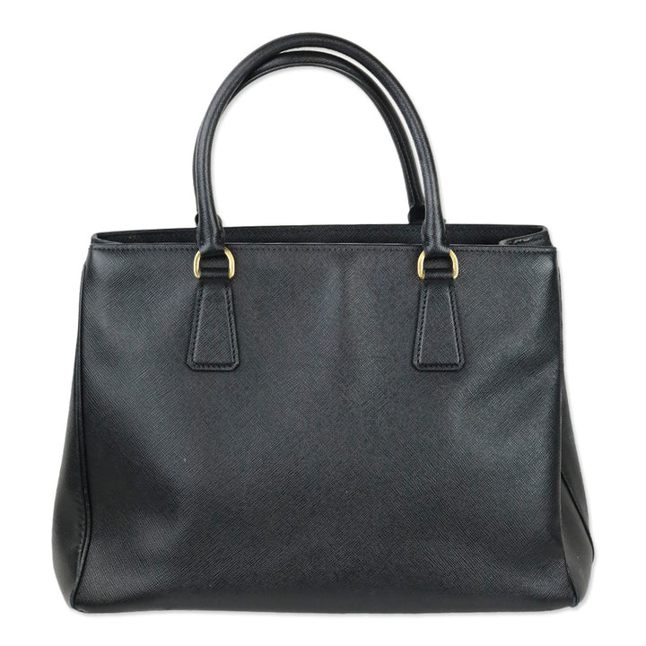 Prada Black Saffiano Leather Galleria Tote