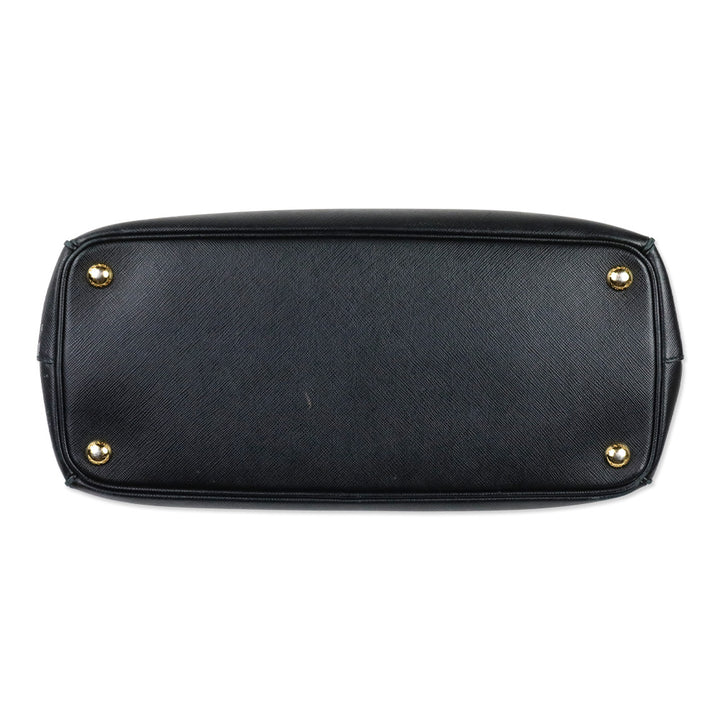 Prada Black Saffiano Leather Galleria Tote