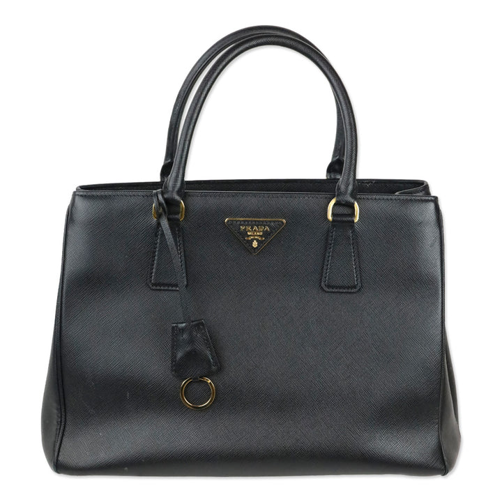 Prada Black Saffiano Leather Galleria Tote