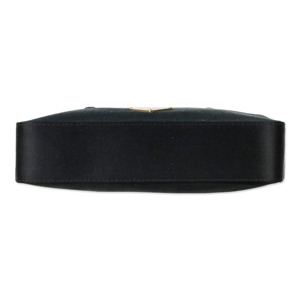 Prada Black Satin Mini Top Handle Bag