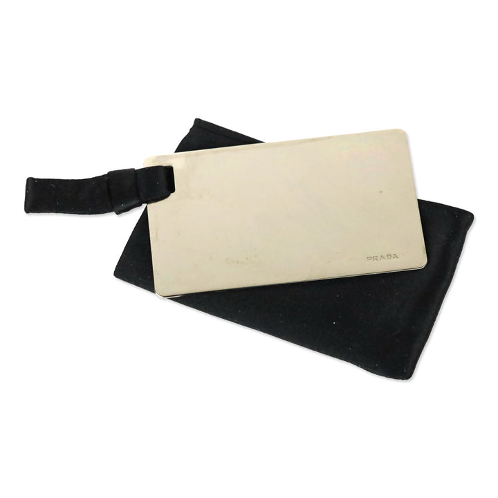 Prada Black Satin Mini Top Handle Bag