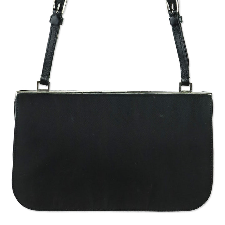 Prada Black Tessuto Cernier Evening Bag