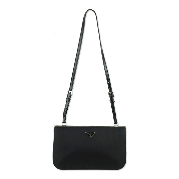 Prada Black Tessuto Cernier Evening Bag