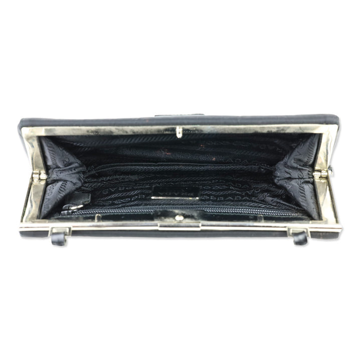 Prada Black Tessuto Cernier Evening Bag