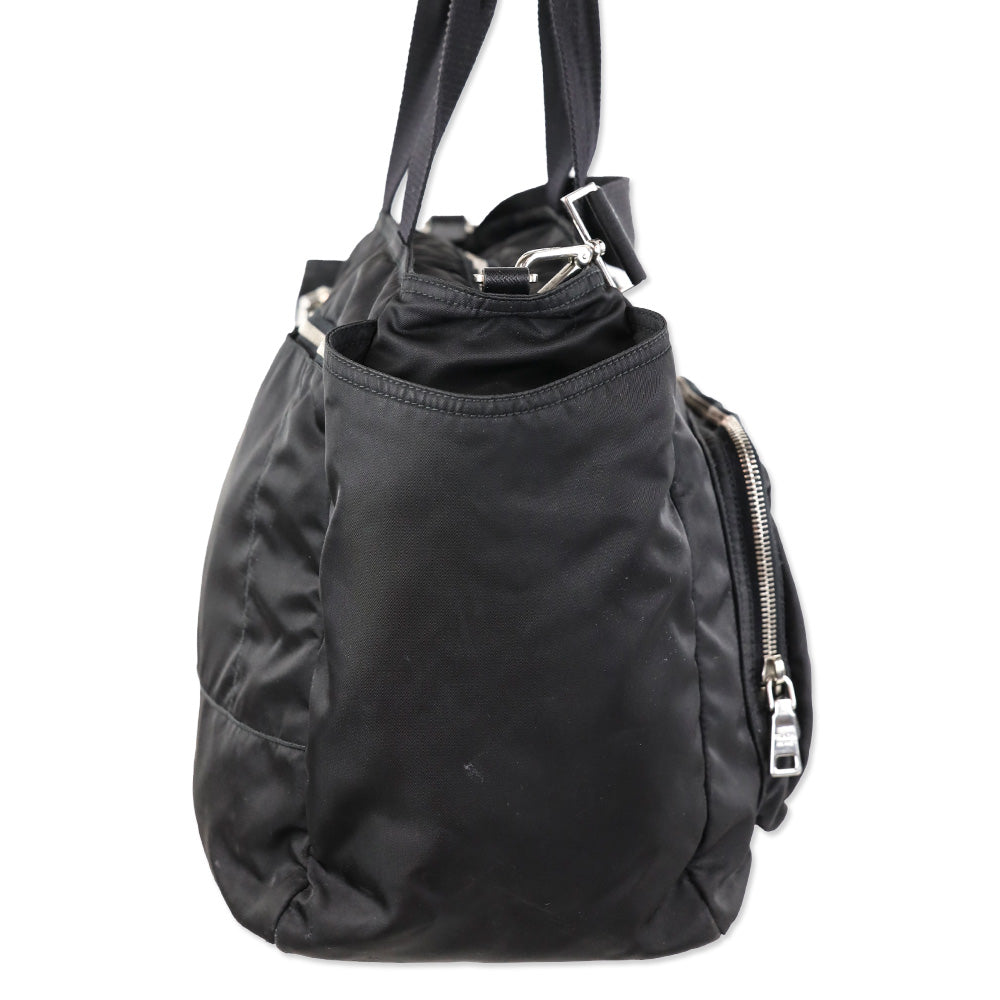Prada Black Tessuto Nylon Baby Bag