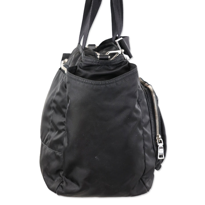 Prada Black Tessuto Nylon Baby Bag