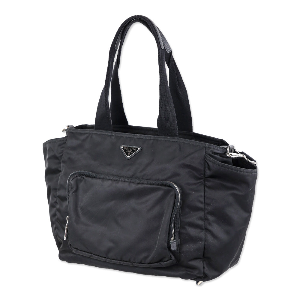 Prada Black Tessuto Nylon Baby Bag