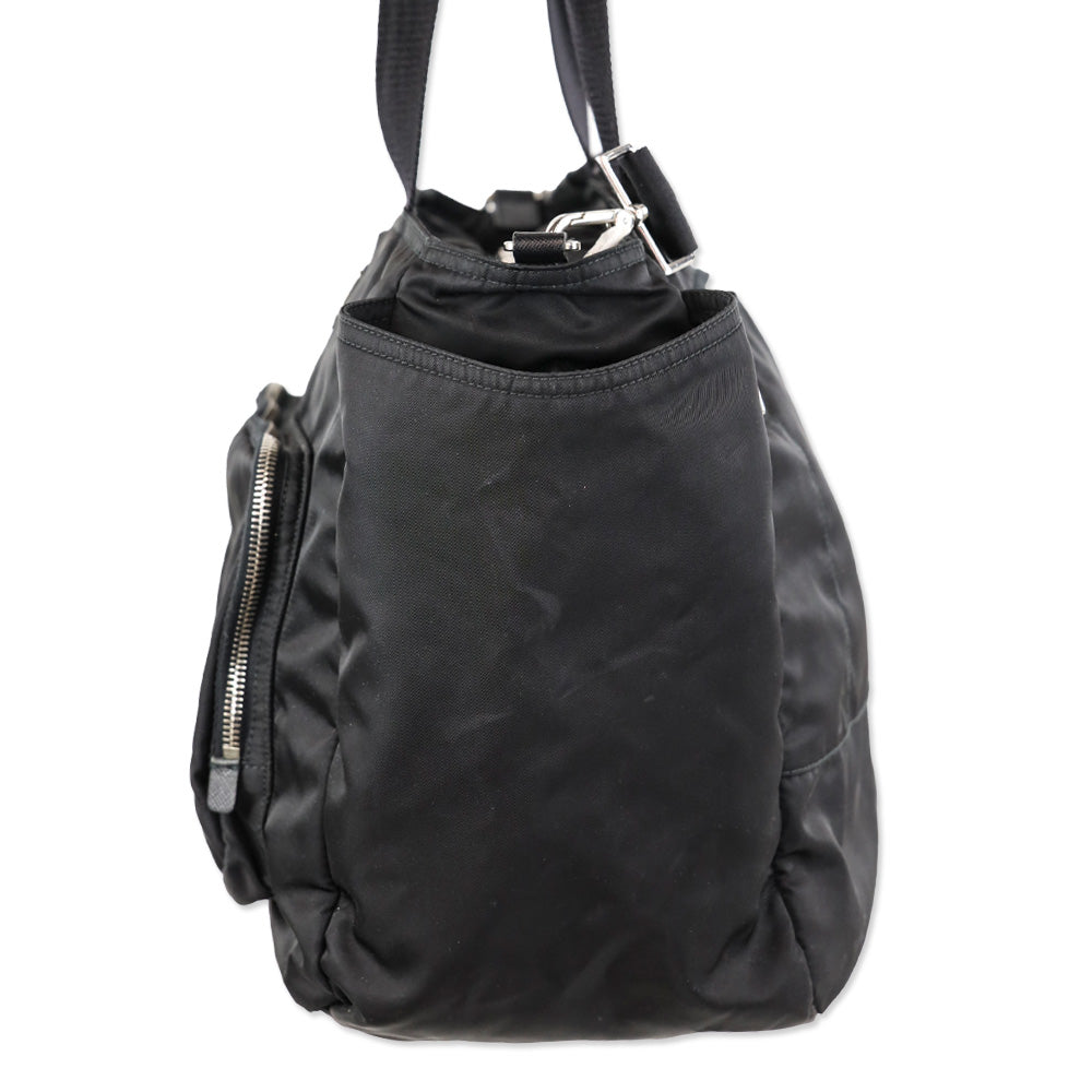 Prada Black Tessuto Nylon Baby Bag