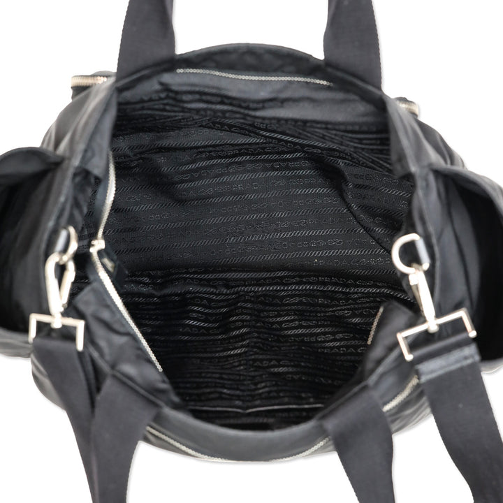 Prada Black Tessuto Nylon Baby Bag