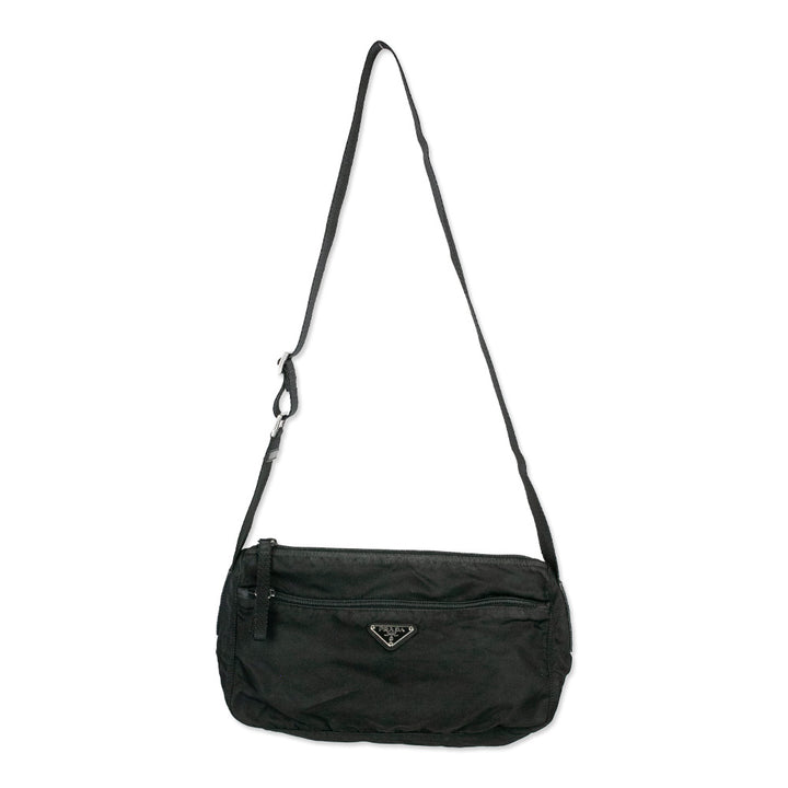 Prada Black Tessuto Nylon Shoulder Bag