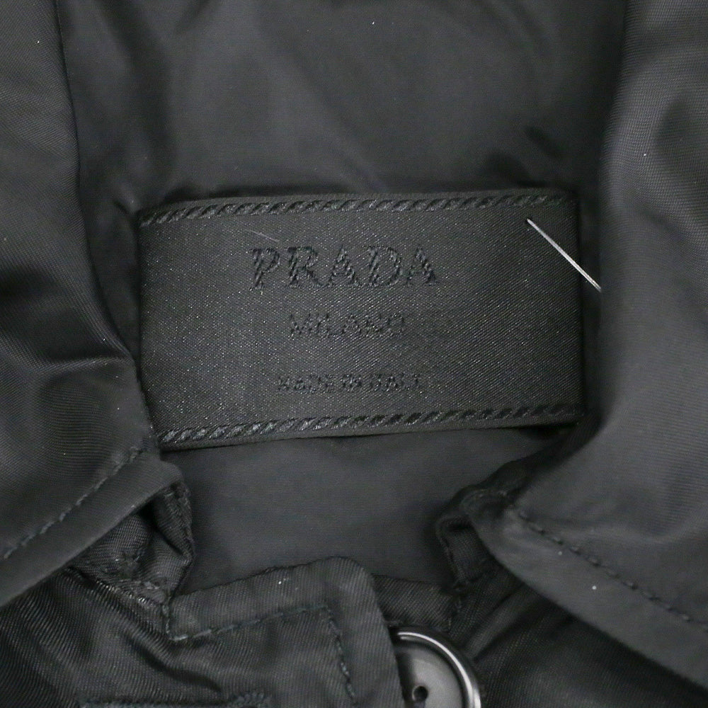 Prada Black Nylon Overcoat