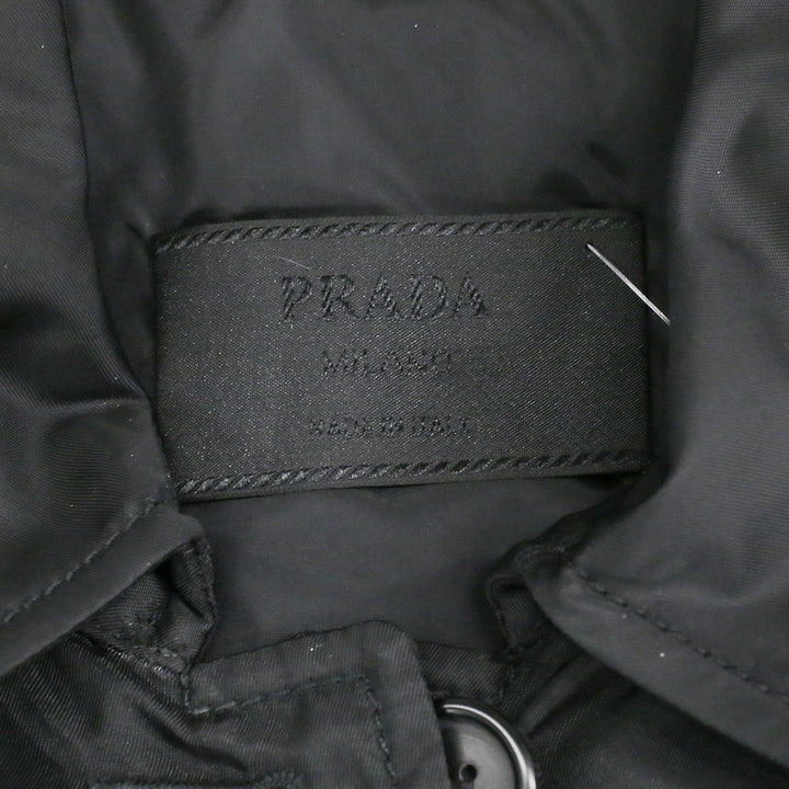 Prada Black Nylon Overcoat